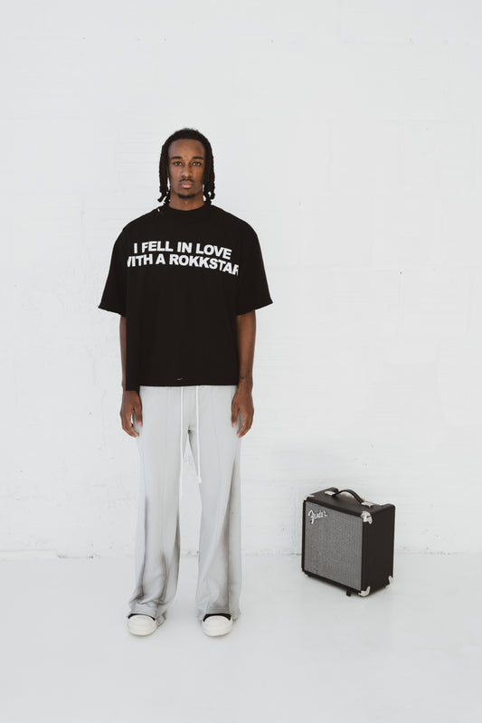 “I Fell In Love With A Rokkstar” Shirt Black